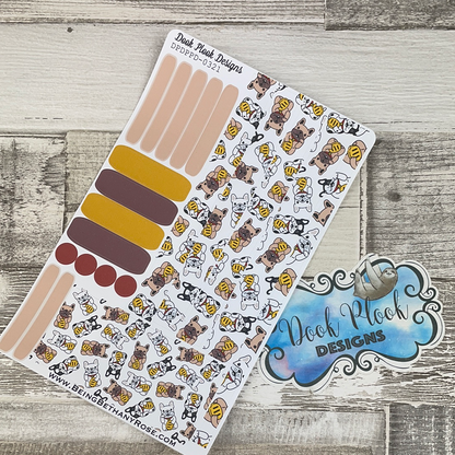 (0321) Passion Planner Daily stickers - Lucky Dog