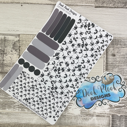(0344) Passion Planner Daily stickers - Penguins gonna peng