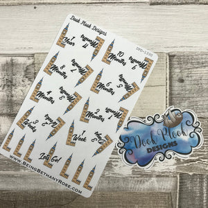 London Countdown stickers (DPD1330)