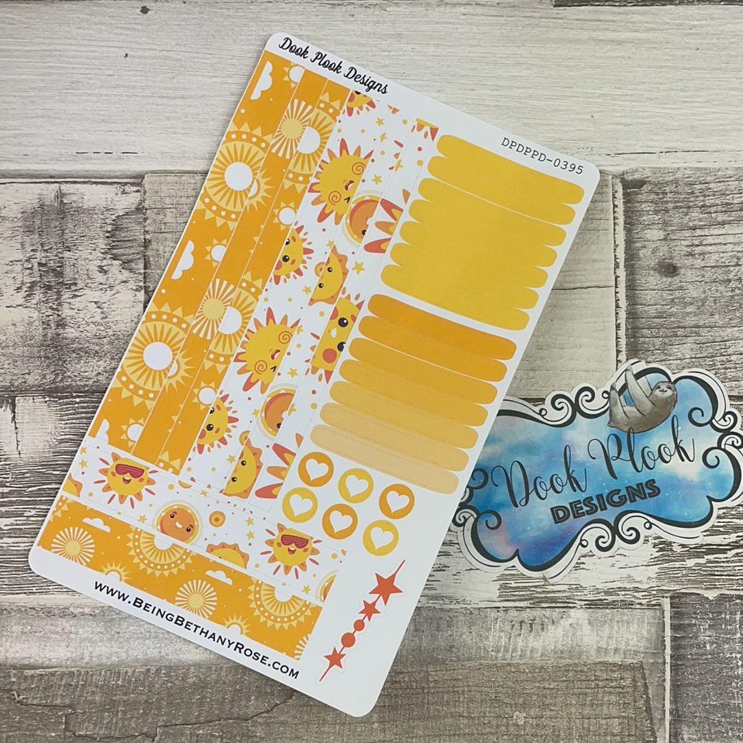 (0395) Passion Planner Daily Compact stickers - Bright Sun