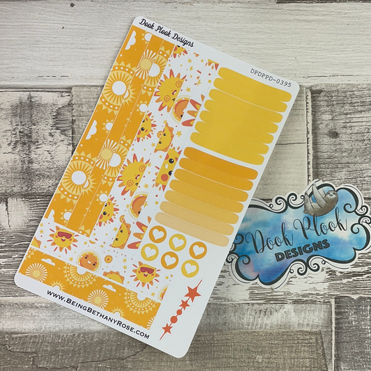 (0395) Passion Planner Daily Compact stickers - Bright Sun