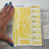 One sheet week medium passion planner stickers - Mellow Yellow (DPD2207)