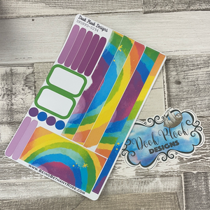 (0294) Passion Planner Daily stickers - rainbow