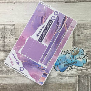 (0606) Passion Planner Daily Wave stickers - Galaxy Swirl