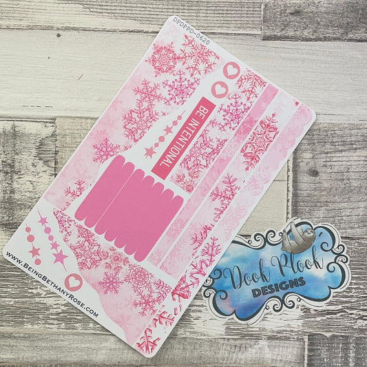 (0620) Passion Planner Daily Wave stickers - Lola bold snowflakes