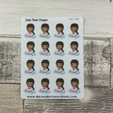 Black Woman - Planner Girl Stickers (DPD1440)