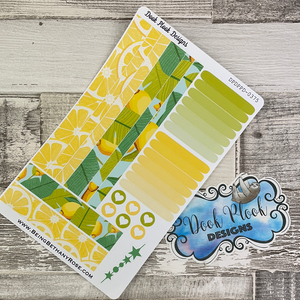 (0376) Passion Planner Daily Compact stickers - Lemon