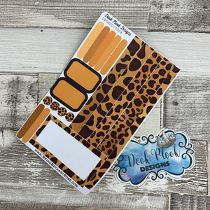 (0009) Passion Planner Daily stickers - Leopard