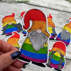 Rainbow pride Gonk Die cut (Sven)