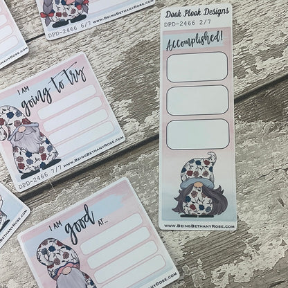 Gratitude, Pride and Goals Gonk list stickers (DPD2466)