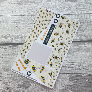 (0710) Passion Planner Daily Wave stickers - Belinda Real Bee