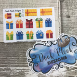 Christmas Presents stickers (Small Sampler Size) A725