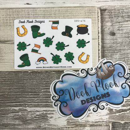 St Patrick's Day stickers (Small Sampler Size) A76