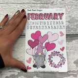 February journalling planner stickers (DPD2839)