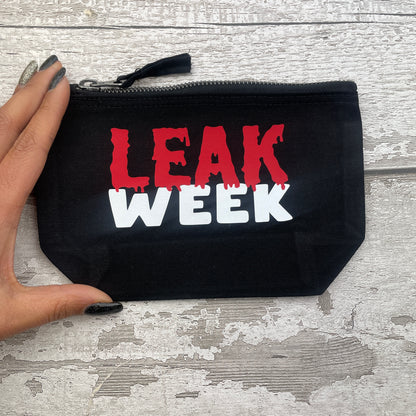 Leak Week  - Tampon, pad, sanitary bag / Period Pouch