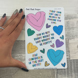 Love your body stickers  (DPD2638)