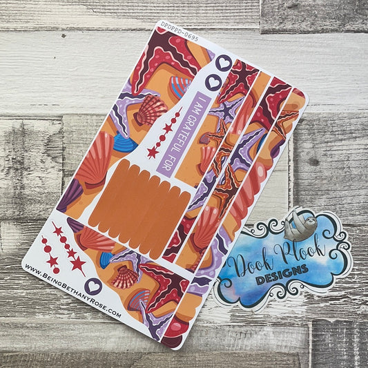 (0695) Passion Planner Daily Wave stickers - Freya beach