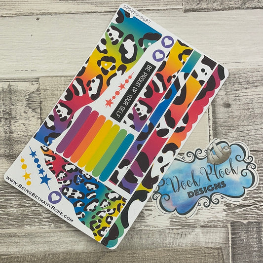 (0687) Passion Planner Daily Wave stickers - Hallie