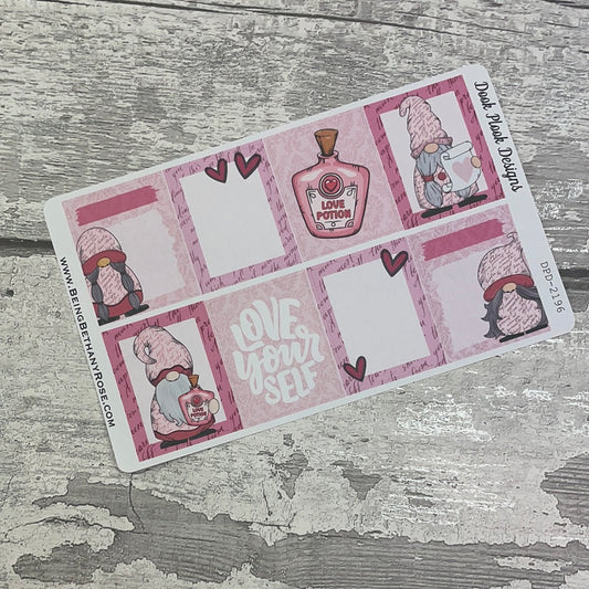 Pink Paige (Love Letters) Gonk full box stickers for Standard Vertical (DPD2861)