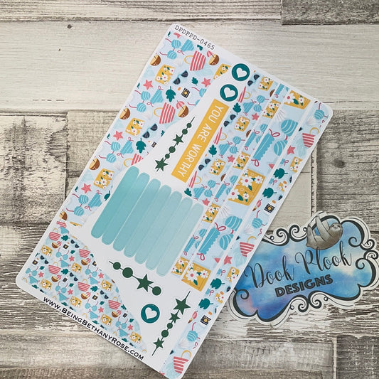 (0465) Passion Planner Daily Wave stickers - Beach Ready