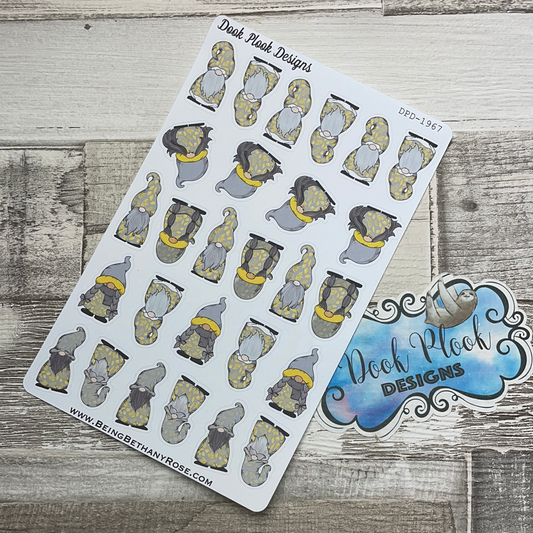 Yellow flowers Gonk Character Stickers (DPD-1967)