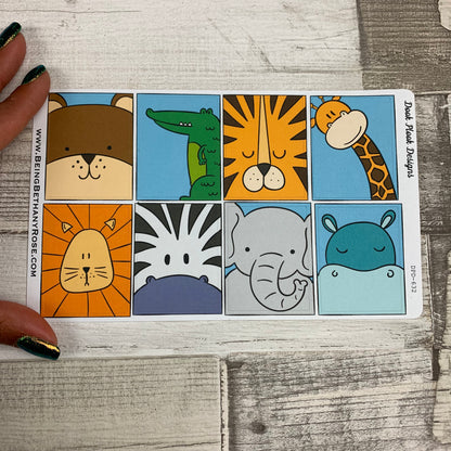 Animal full box stickers for Erin Condren(DPD632)