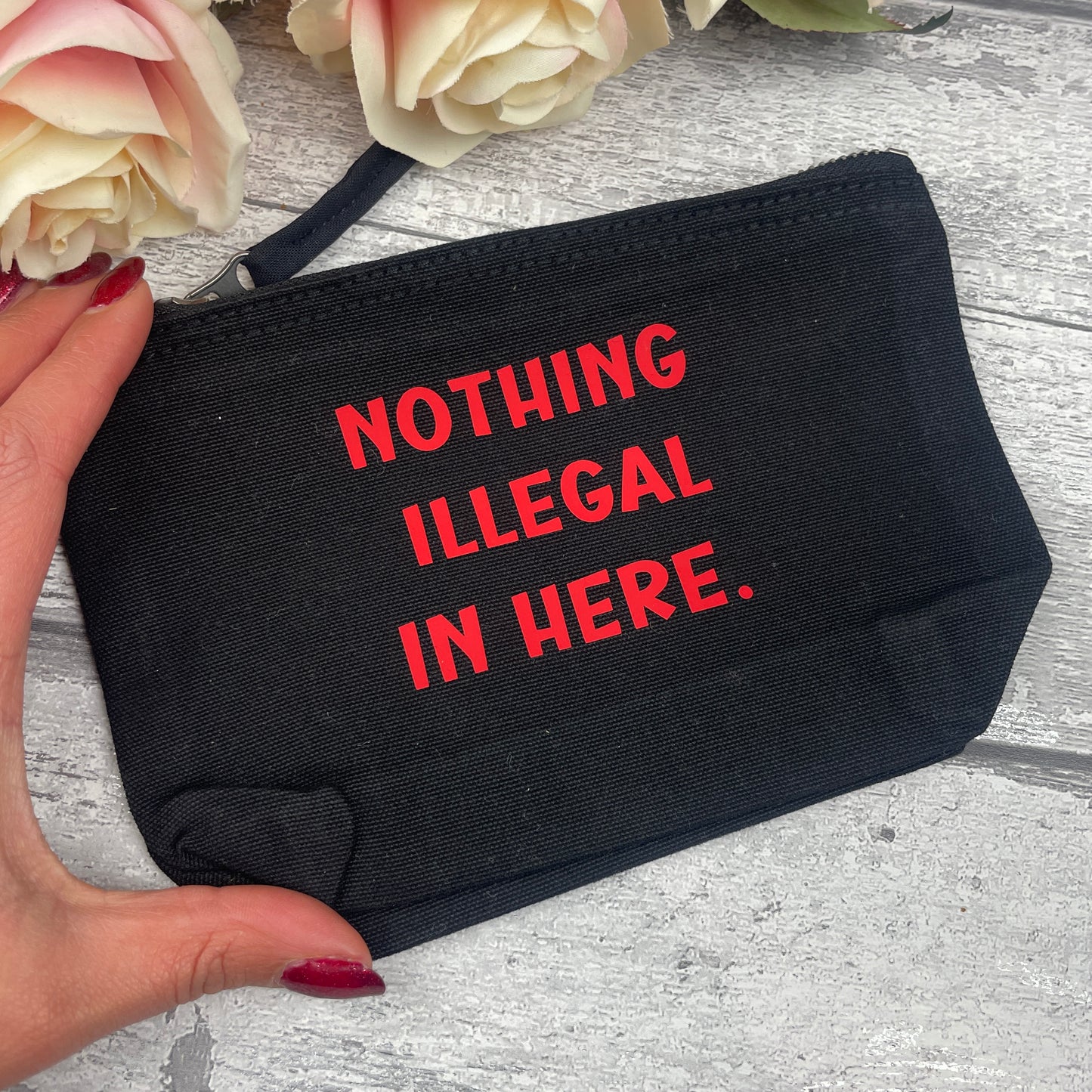 Nothing illegal here- Tampon, pad, sanitary bag / Period / Medication Pouch