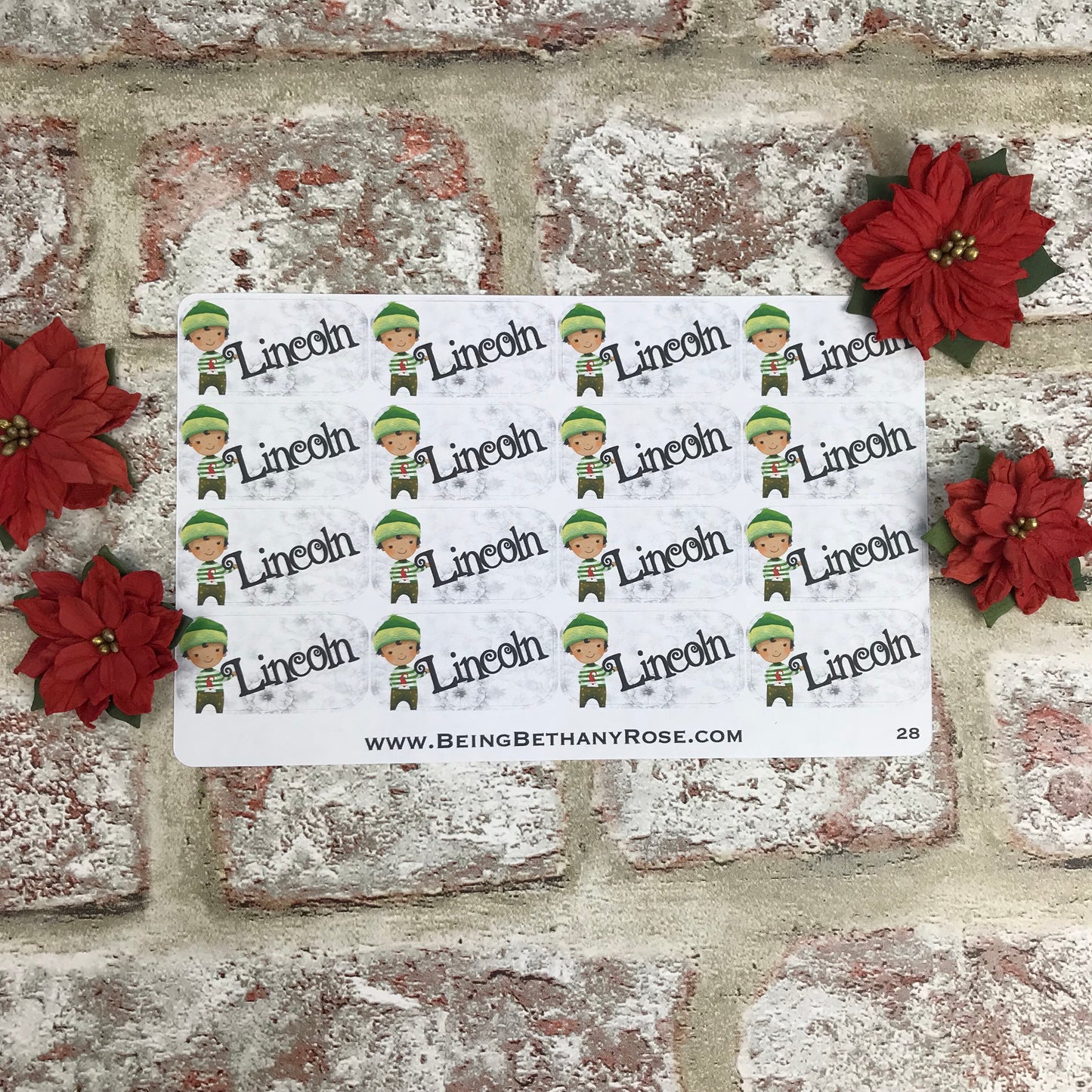 Personalised kids / adults Christmas Present Labels. (28 Boy)