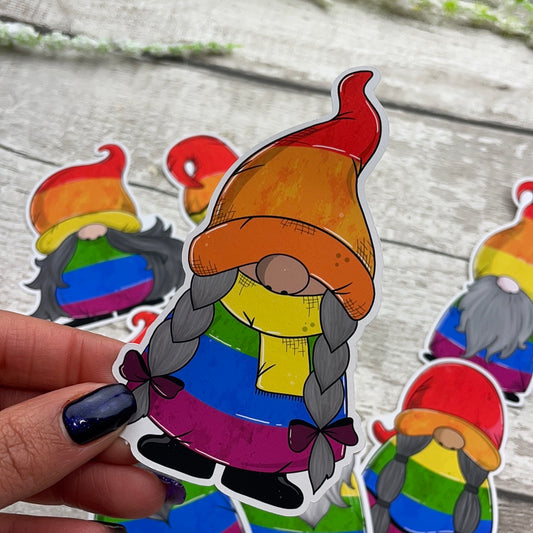 Rainbow pride Gonk Die cut (Chip)