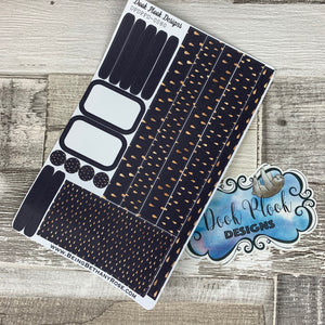 (0080) Passion Planner Daily stickers - Midnight Blue