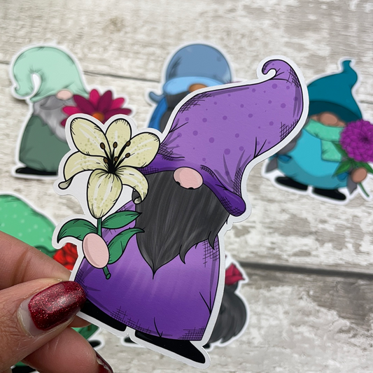 I'll bring you flowers Gonk Diecut (Basil)