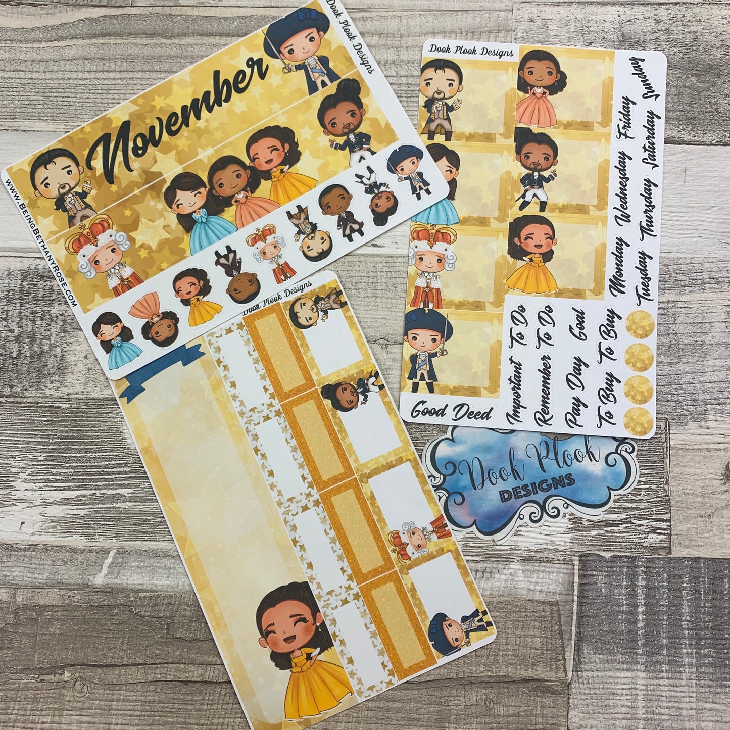 Ham Fam (can change month) Monthly View Kit for the Erin Condren Planners