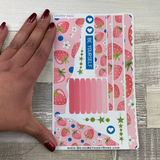(0422) Passion Planner Daily Wave stickers - Berry Nice Pink