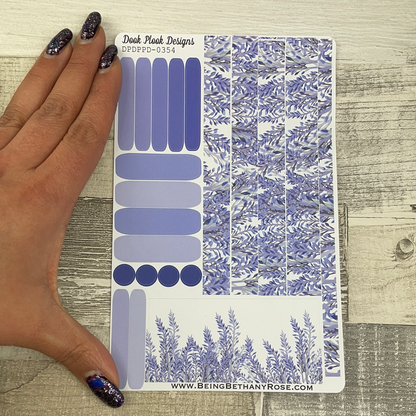 (0354) Passion Planner Daily stickers - Lavender