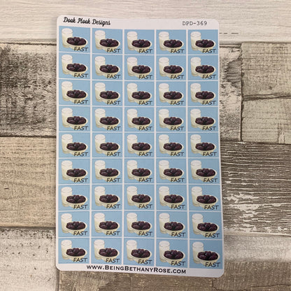 Dates and milk "fast" stickers (DPD369)