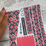 (0730) Passion Planner Daily Wave stickers - Polly Poppy