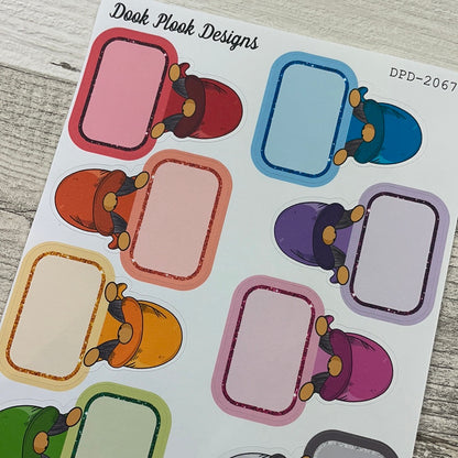 Rainbow Gonk Gretel box stickers (DPD2267)