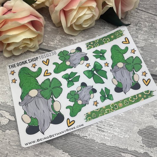 Ginny St Patricks Day Gonk Stickers (TGS0230)