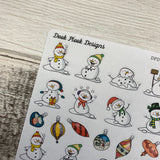 Snowman stickers  (DPD789)