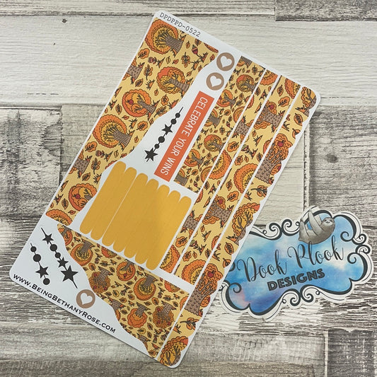 (0522) Passion Planner Daily Wave stickers - Orange Glow