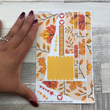 (0528) Passion Planner Daily Wave stickers - Cosy Autumn
