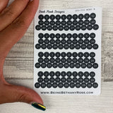 Quarter inch date dot stickers (DPD550)