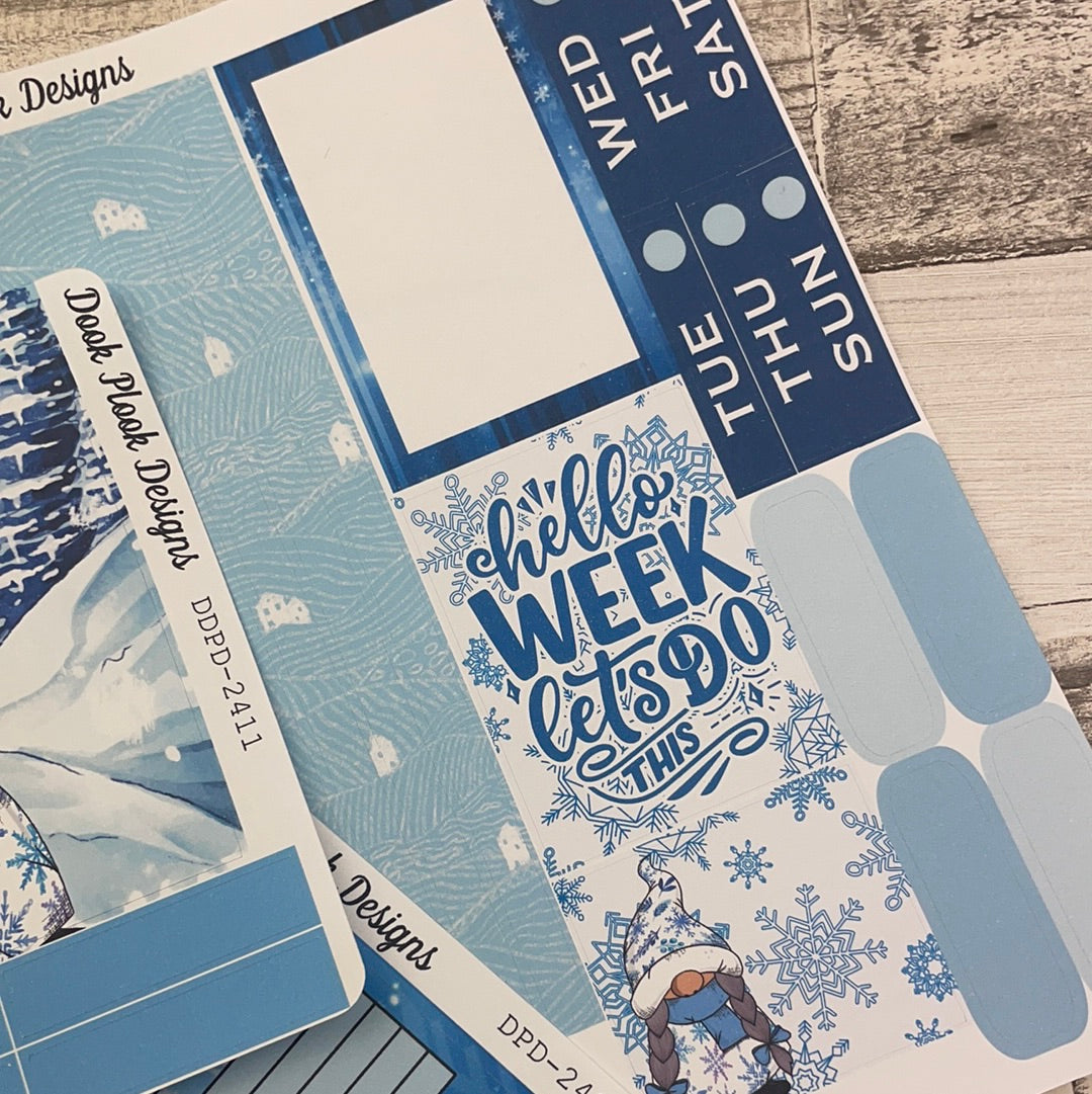 Winter Scene Gonk Passion Planner Week Kit (DPD2411)