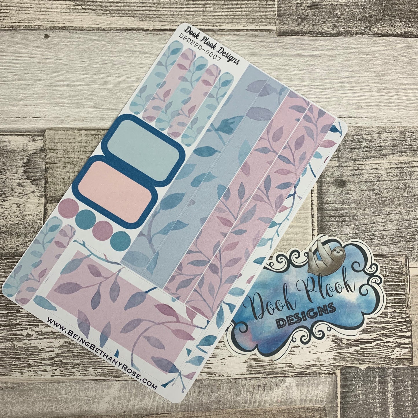 (0007) Passion Planner Daily stickers - Vines