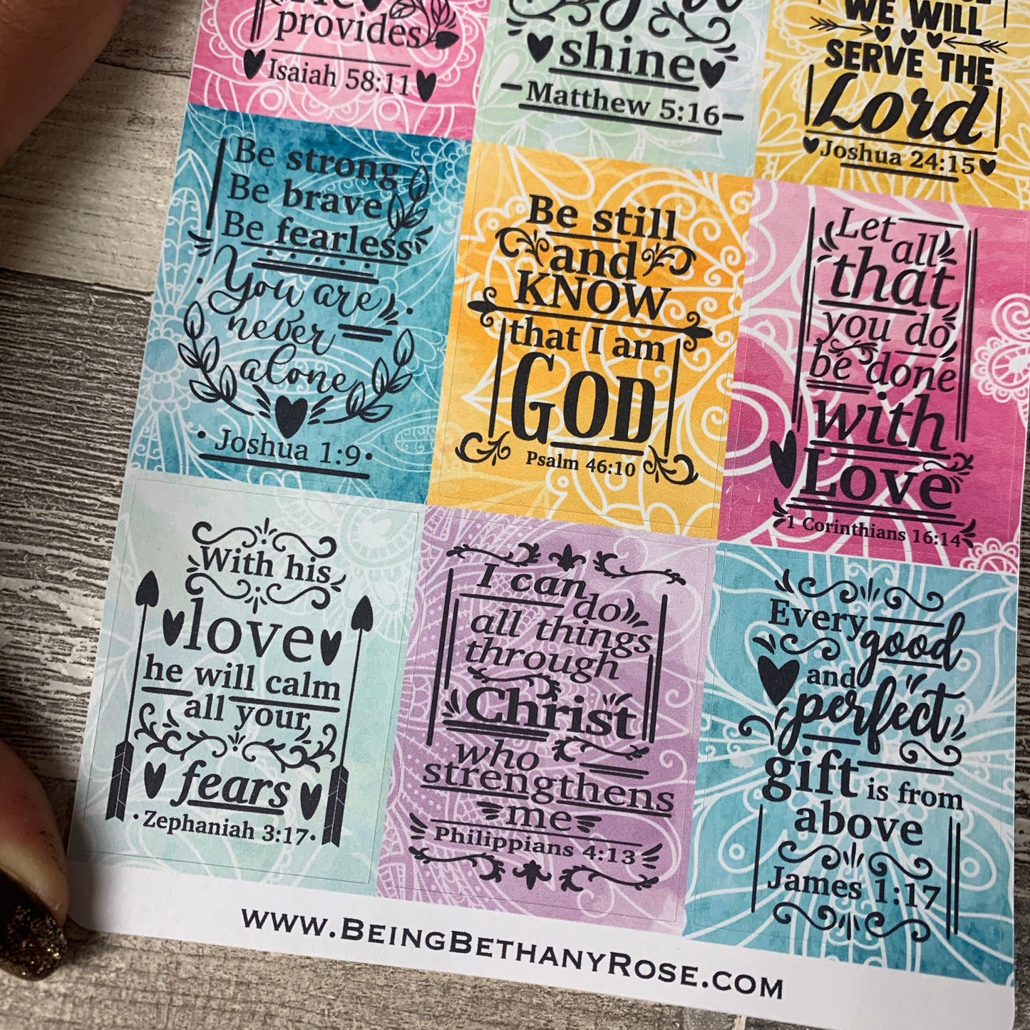 Bible verse stickers (DPD1858)