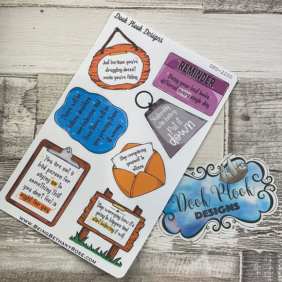 Large Motivational quote stickers (DPD2200)