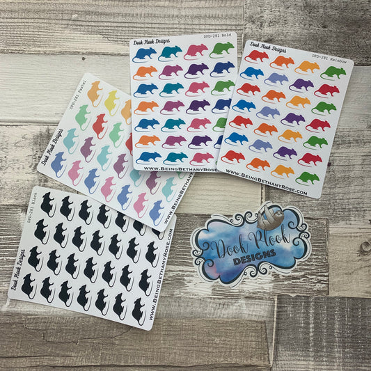 Rat stickers (DPD281)