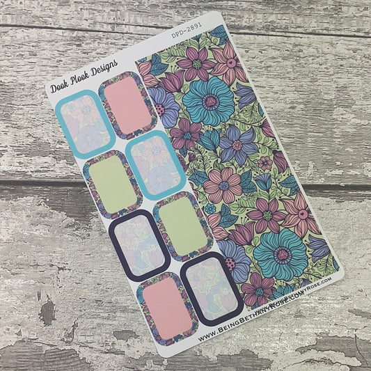 Zoey Boxes and strips Journal planner stickers (DPD2891)