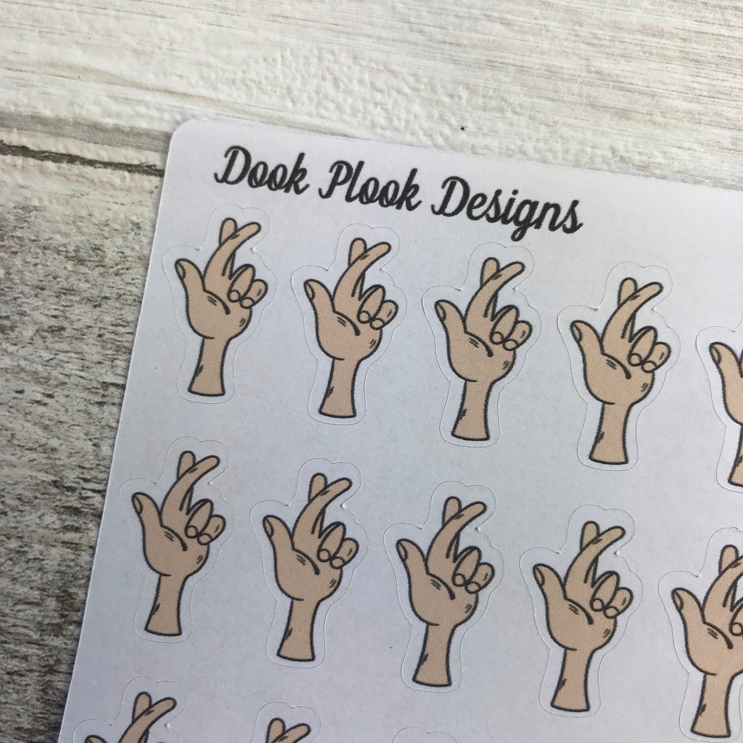 Fingers crossed / lucky stickers  (DPD1003)