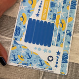 (0463) Passion Planner Daily Wave stickers - Sun Sea Sand